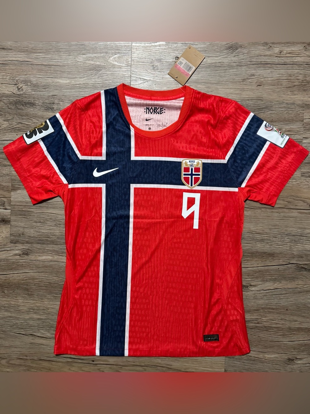 FIFA 2026 World Cup Norway Haaland Soccer Jersey - Large, Player Edition